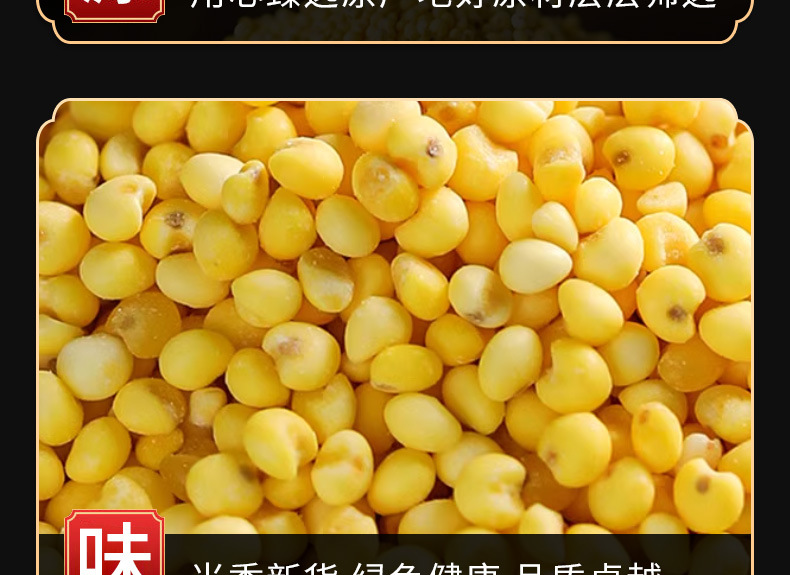 Shu Mi (Panicum miliaceum) — Broomcorn Millet Grain for Congee & Five-Grain Porridge quality and texture