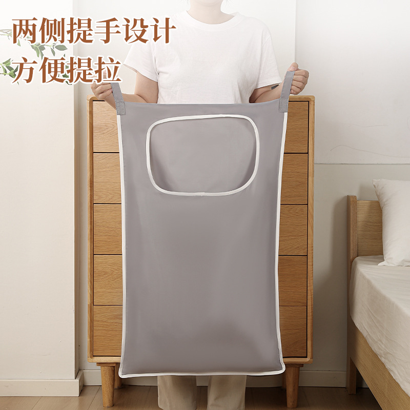 bolsa colgante de almacenamiento detrás de la puerta doméstica para baño colgante tipo cesta de almacenamiento de ropa sucia juguetes cesto de ropa sucia