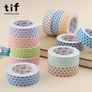 tif and paper tape can be written wave dot whole roll 10m border basic hand account sticker Joker hand tear color