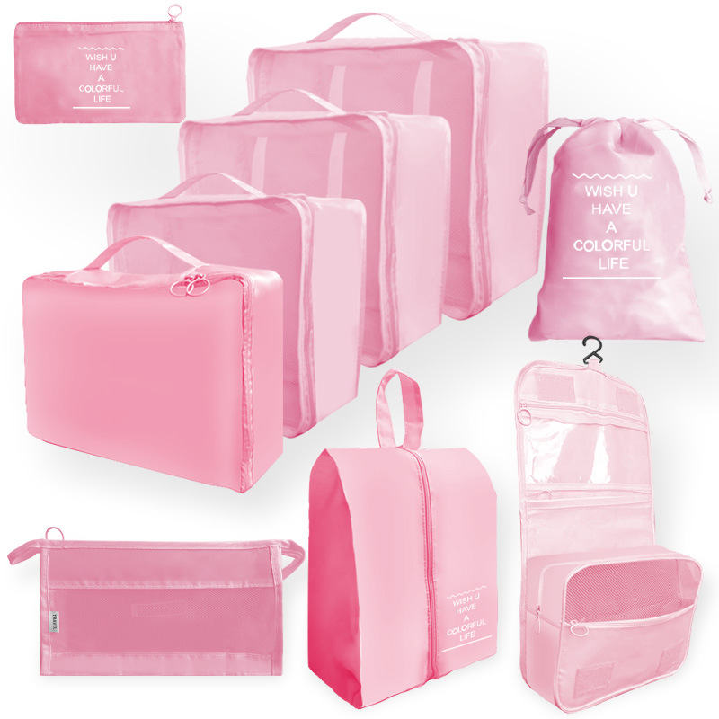 Bolsa de almacenamiento de viaje transfronterizo juego de cosméticos de lavado digital bolsa de almacenamiento subpaquete ropa zapatos bolsa de lona