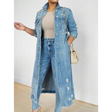 D 11172 Long Sleeve Denim Jacket �����ƶ�ţ������ ����