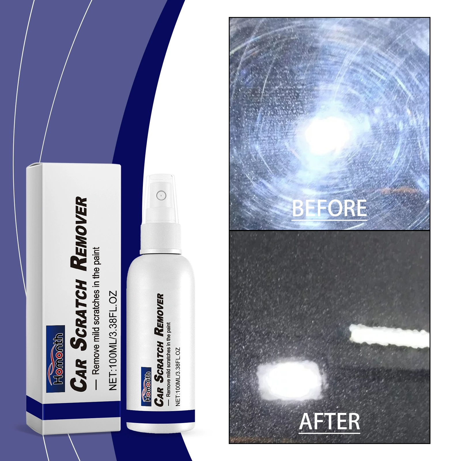 Спрей для удаления царапин HOMONTH: ремонтный состав, покрытие, восстановитель для автомобилей