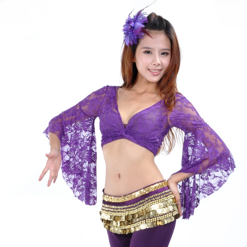 Lace butterfly sleeve top, belly dance, belly dance clothing, belly dance lace top brand clothing factory