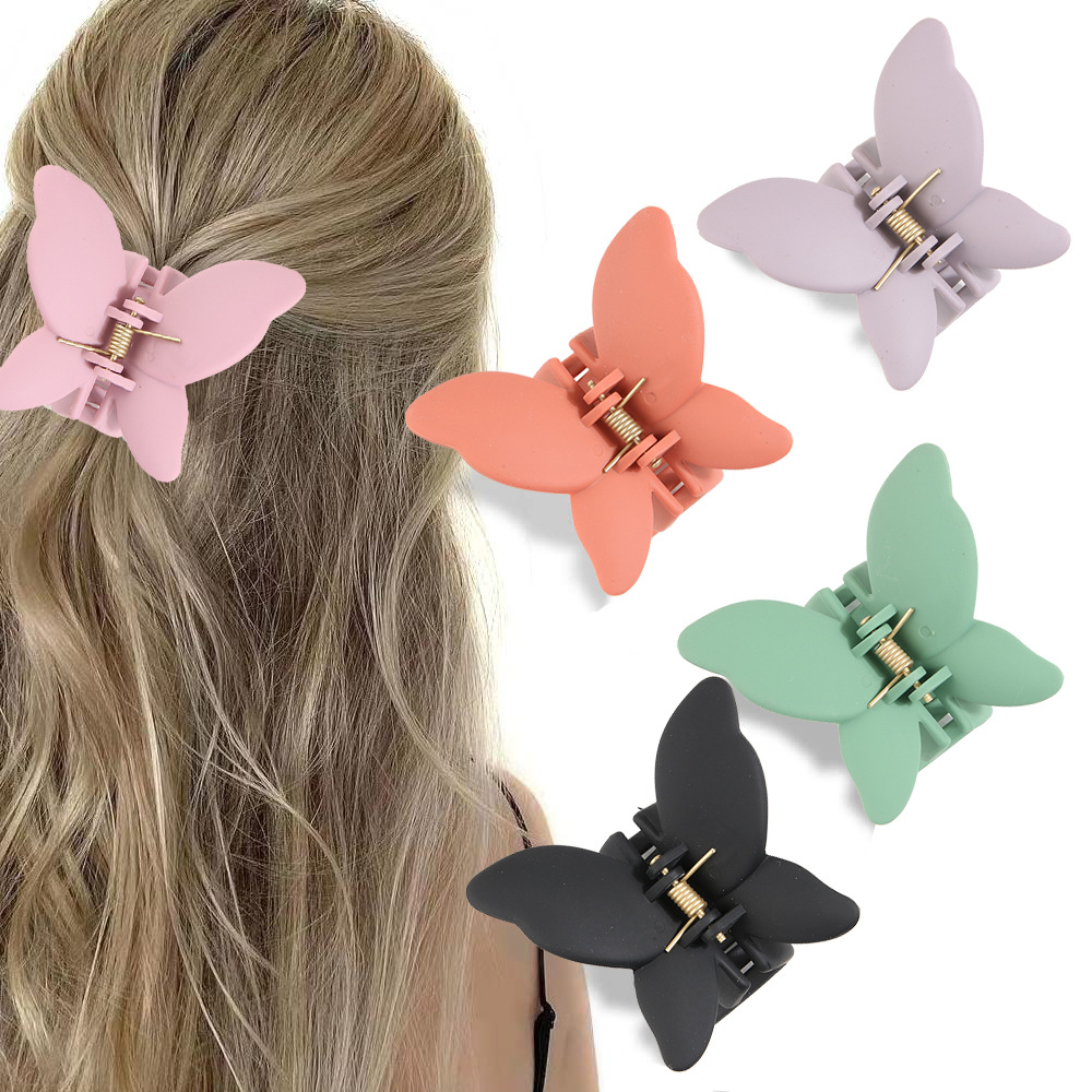 Simple Style Butterfly Abs Plastic Stoving Varnish Hair Claws 1 Piece display picture 4