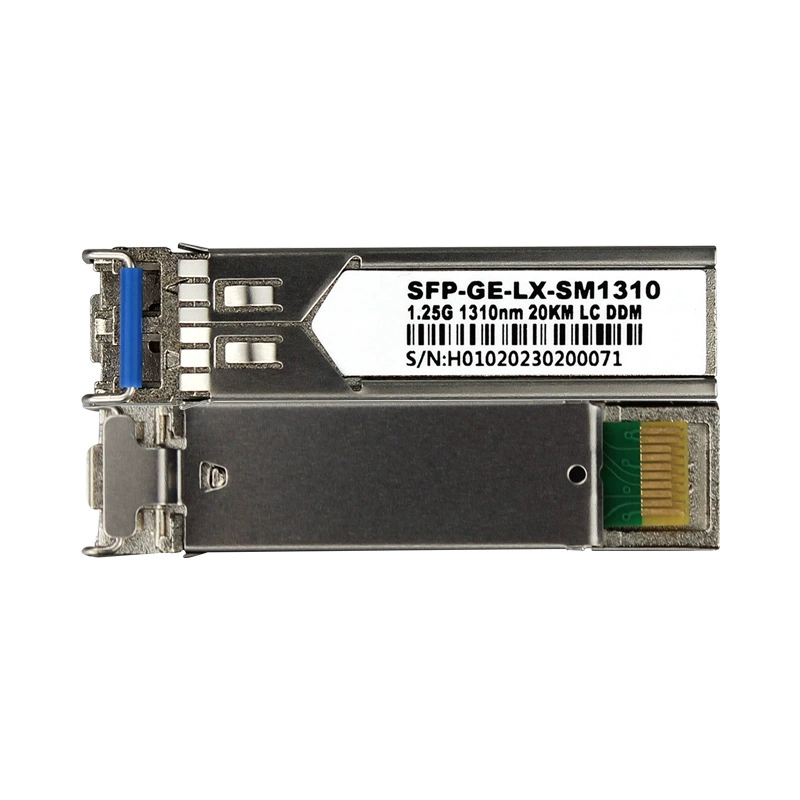 Оптический модуль Broadcom гигабитный одномодовый одноволоконный с LC-портом 1.25G 20KM SFP, совместимый с брендовыми коммутаторами
