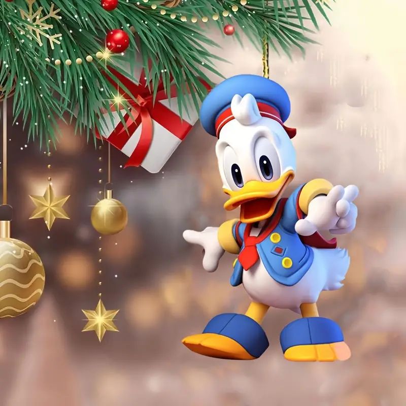 Creativo cuento de hadas de dibujos animados Navidad colgante acrílico transfronterizo nuevo colgante de automóvil plano colgante llavero colgante