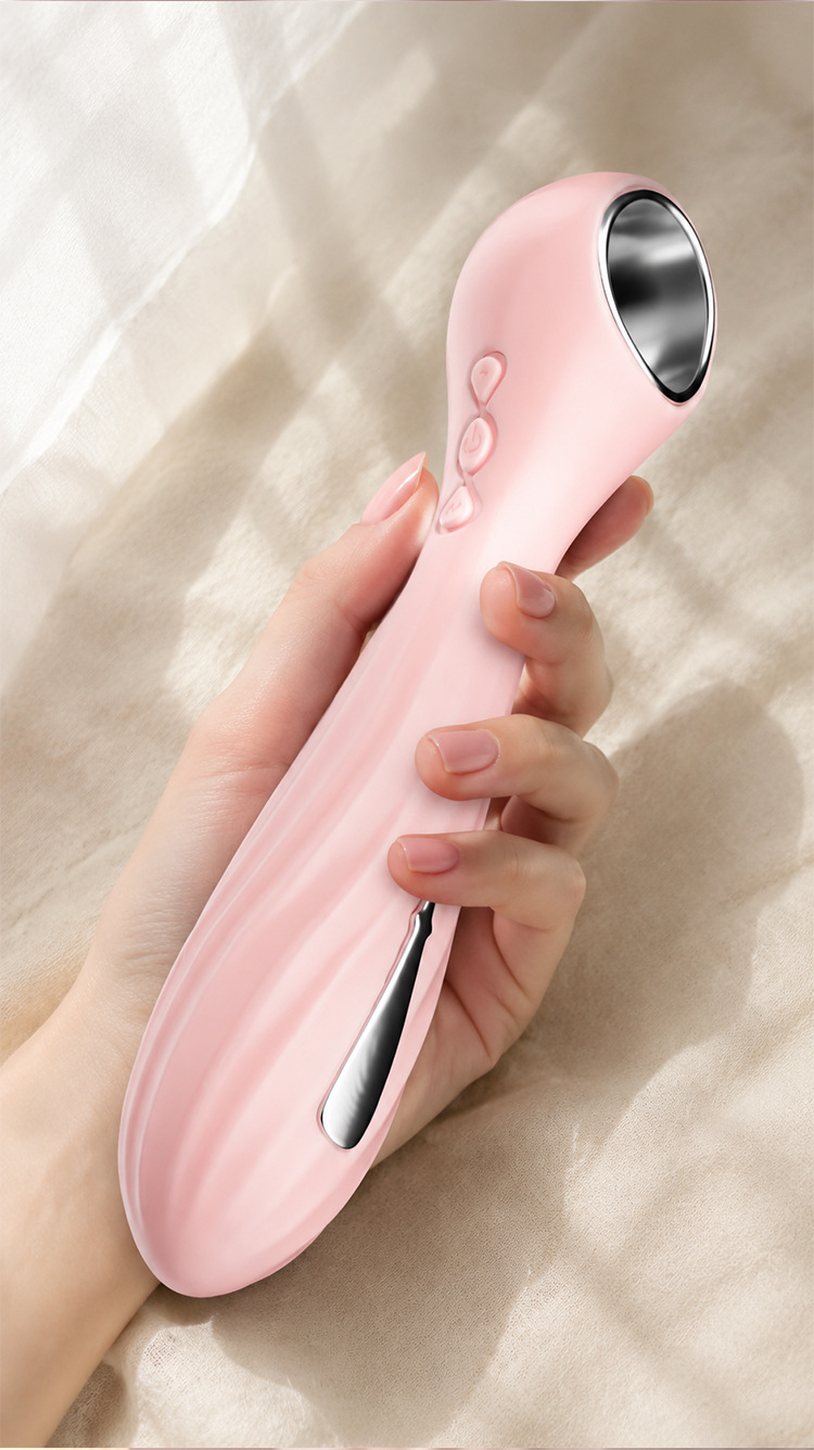 Electric Massage Wand for Women, ABS Body, Button Control, White — detail image 14