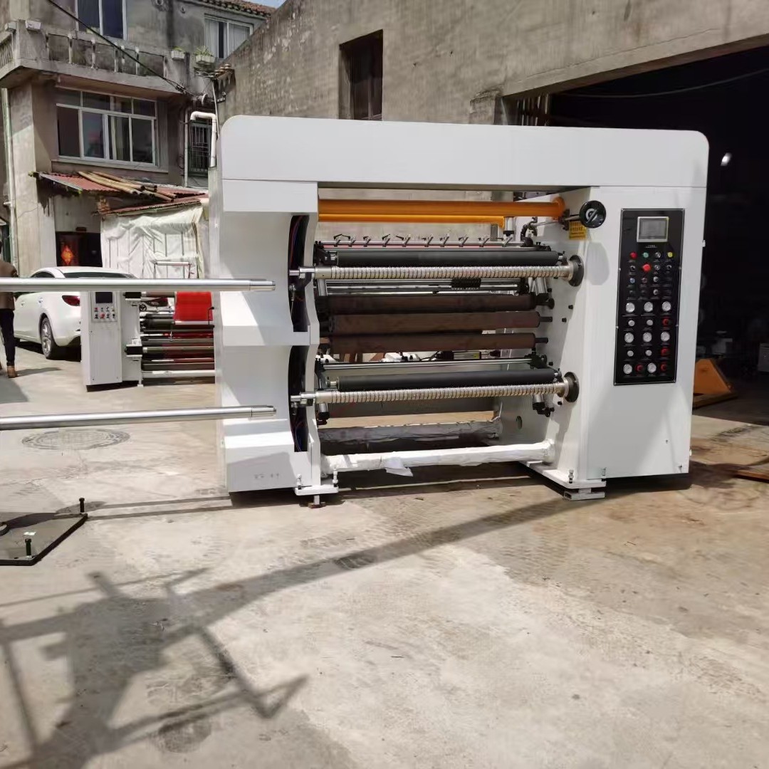 全自动高速分切机 高速无轴换料，速度450米一分钟数码复卷机