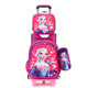 Cross-border Primary School Students Pull-rod Schoolbag Lunch Bag Pencil Bag Three-piece Set Children's Schoolbag Laptop Ridge Protection Cartoon Backpack