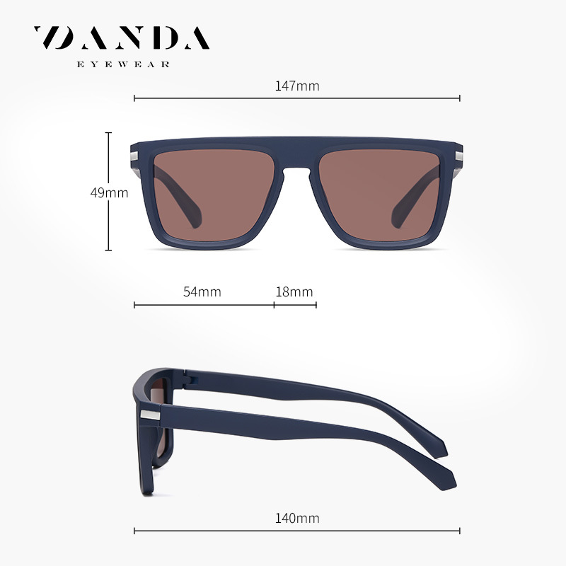 Transfronterizo nuevas gafas de sol polarizadas TR7535 moda casual hombres gafas de sol de conducción a prueba de UV gafas de sol