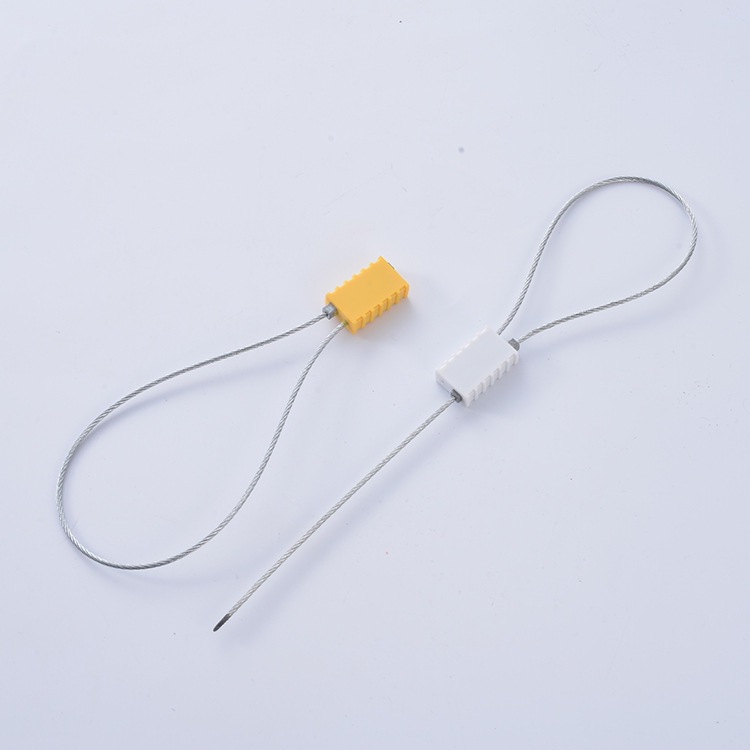 铅封施封锁一次性钢丝封六角钢丝铅封集装箱油罐车抽紧式钢丝封条