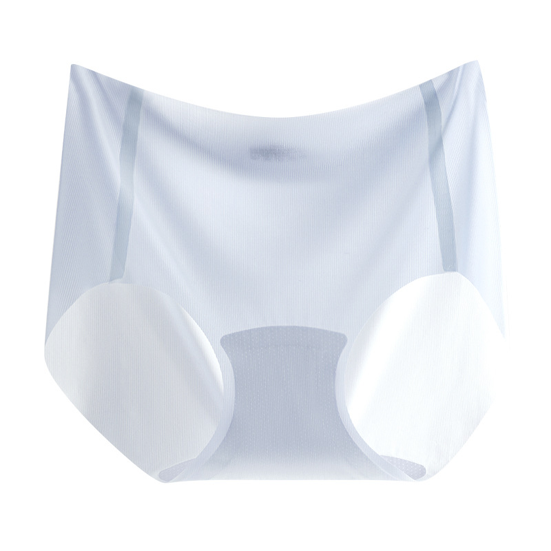 Bragas de lápiz labial ultrafino de secado rápido sin costuras para mujer, máscara de cintura media para niña de seda de hielo de verano, calzoncillos de entrepierna de algodón para niñas portátiles