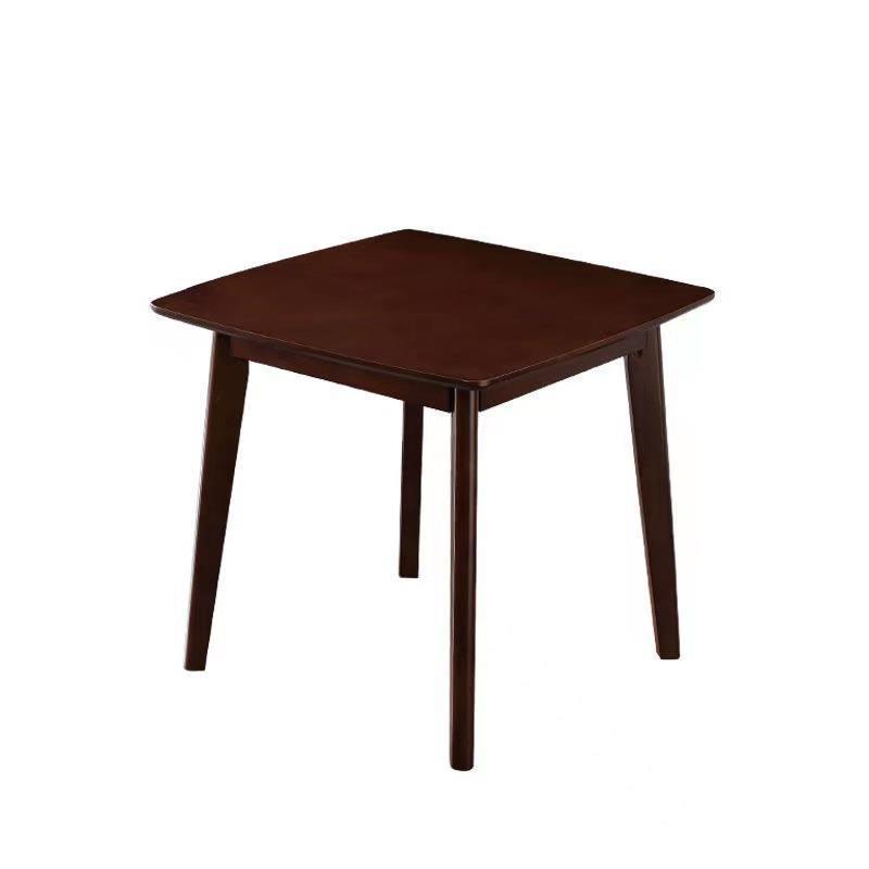 Madera maciza pequeña mesa redonda mesa cuadrada pequeño apartamento simple mesa de comedor moderna y silla mesa de café en casa balcón recepción negociación mesa pequeña