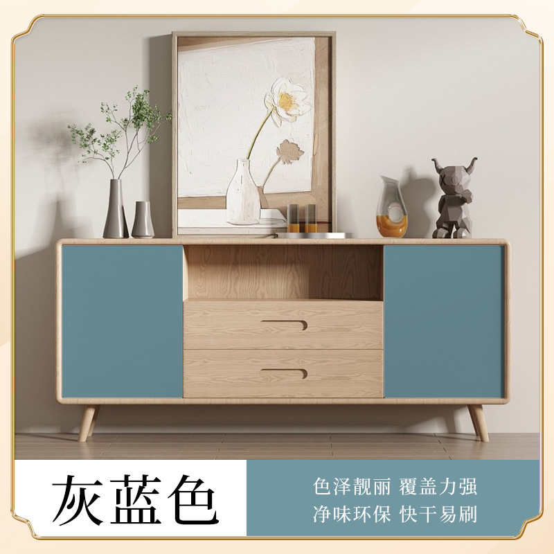 Pintura de madera acuosa negra renovación de muebles antiguos auto-brillado pintura de cambio de color blanco impermeable verde barniz transparente pintura de madera