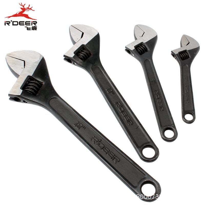 厂家批发飞鹿活动扳手活络开口扳手可调节开口活扳手