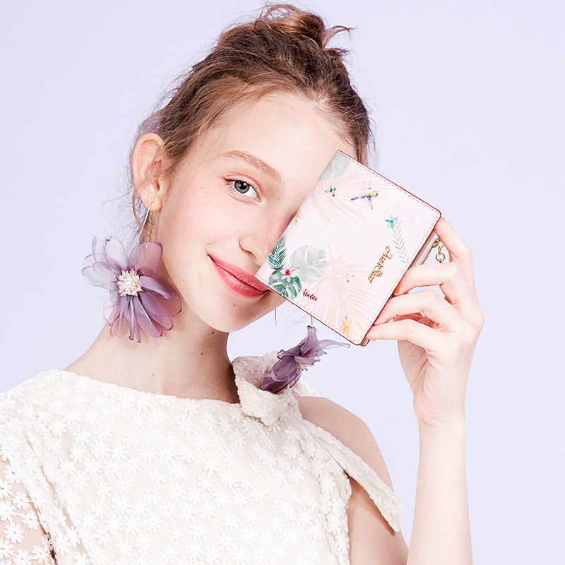 欧时纳钱包女2021新款时尚短款韩版爆款女士小众设计折叠钱夹学生|ms