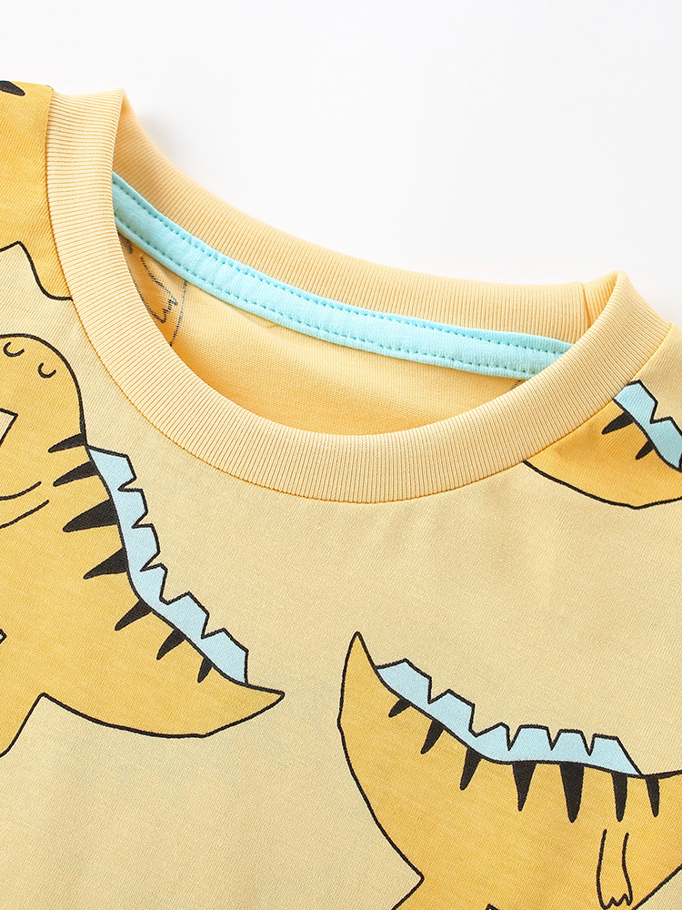 Malwee transfronterizo primavera y verano nuevos productos camisetas de niños suaves transpirables cuello redondo chaqueta de diseño minimalista chaqueta de moda para niños