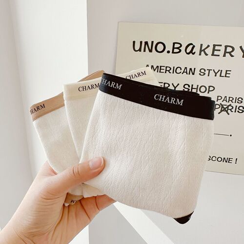 N8283 Class A baby cotton 5A antibacterial simple tonality small fragrance 97% pure cotton women's underwear mid-waist briefs