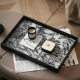 Light Luxury Leather Tray Rectangular Living Room Tea Table High-grade Aromatherapy Perfume Cosmetics Storage Plate Ornaments