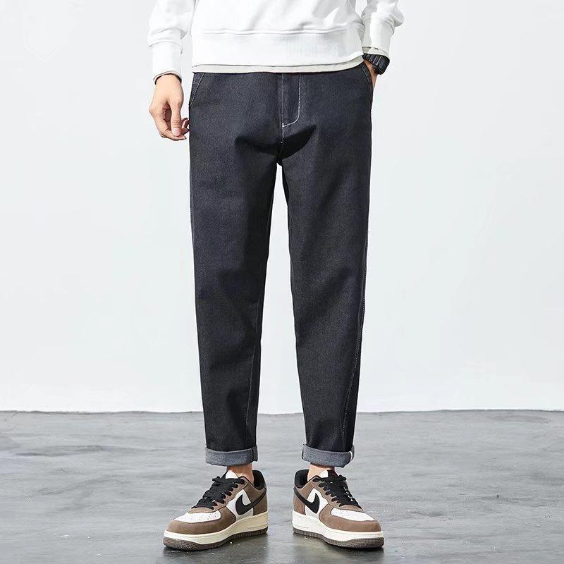 Jeans Men's 2022 New Spring and Autumn Loose Straight All-match Summer Thin Men's Casual Long Pants Trend