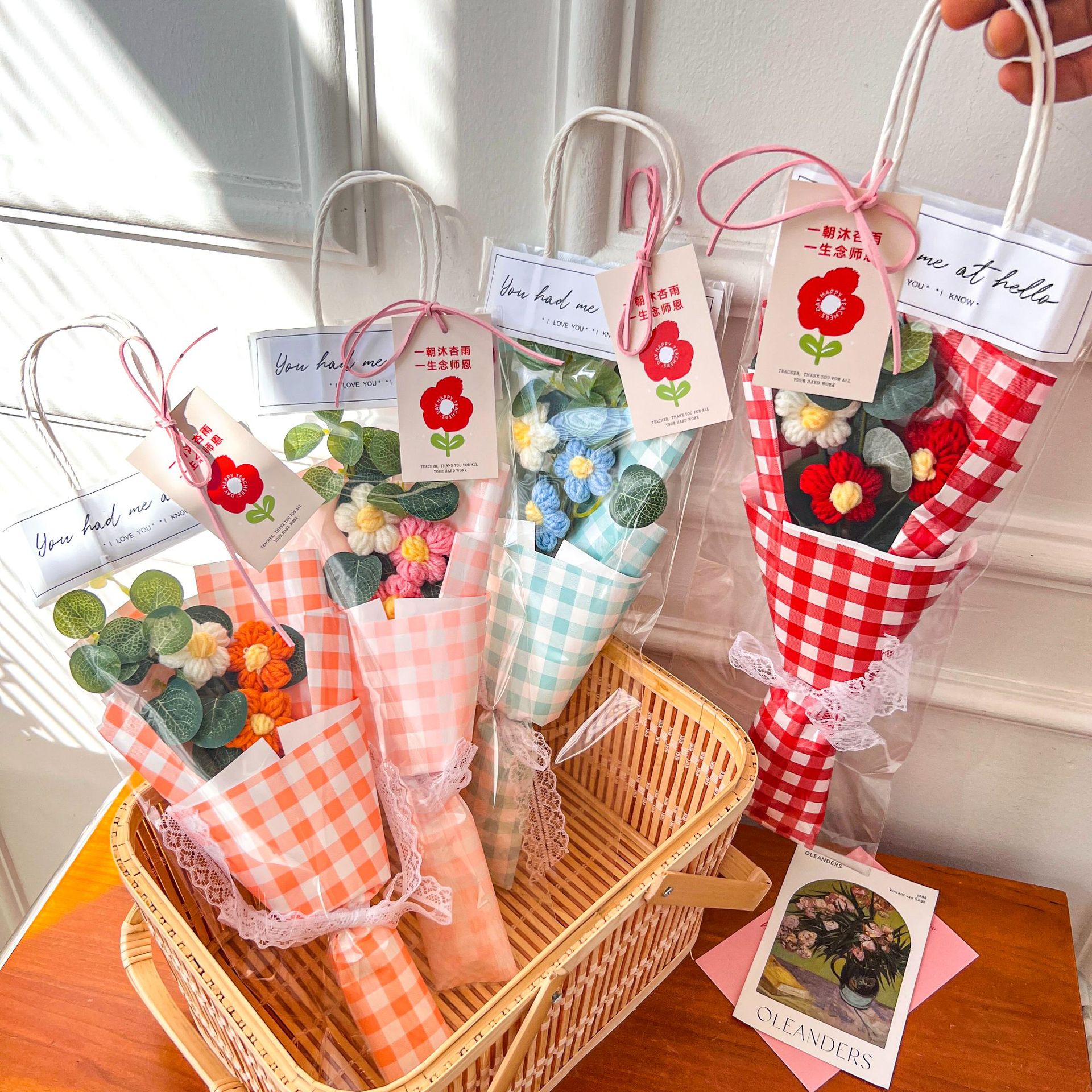 七夕教师节礼物礼物泡芙花束针织小花束伴手礼网红商超活动毕业季详情14