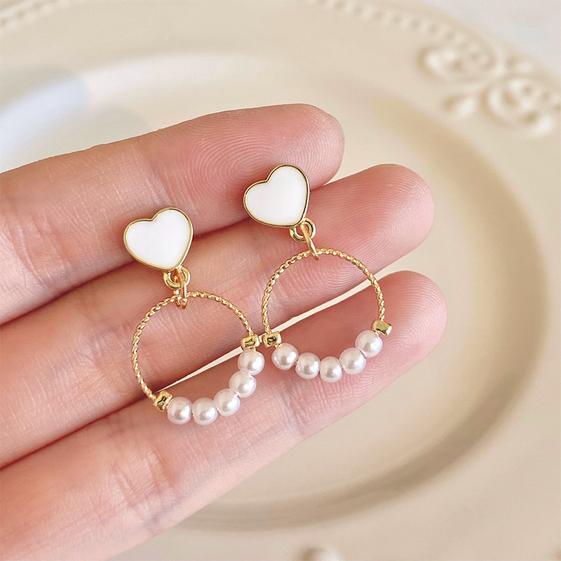 Daily, Shopping Occasion Alloy Material 1 Pair Glam Lady Korean Style Geometric Flower Plating Alloy Ear Studs