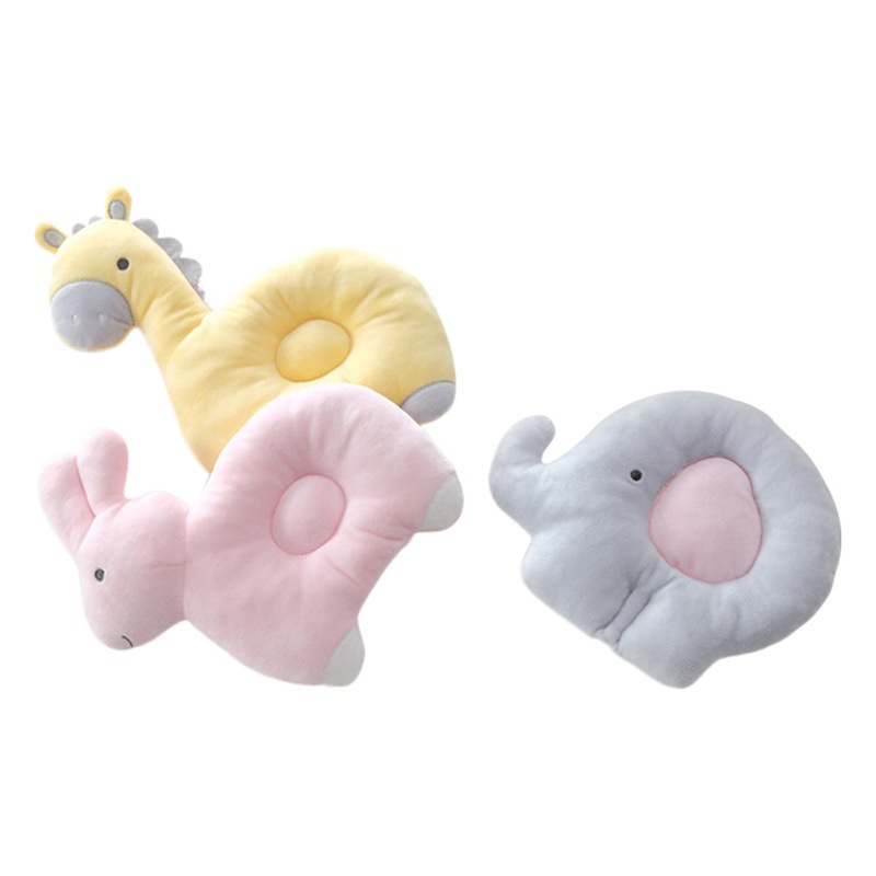 0-3 years old baby pillow shaped pillow newborn pillow anti-deflection head baby pillowcase comfort pillow Amazon