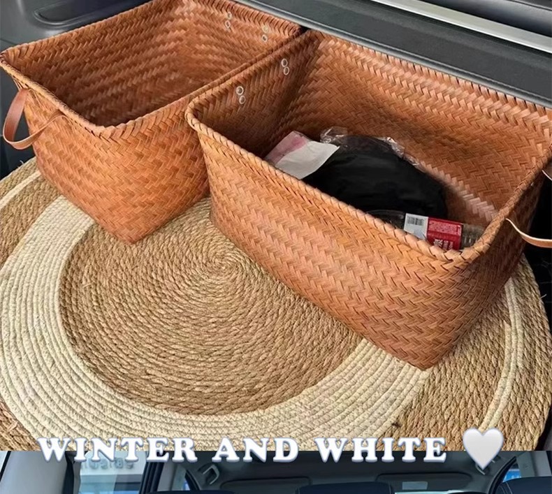 Car trunk folding storage box ladies practical finishing multi-function storage artifact car storage box storage