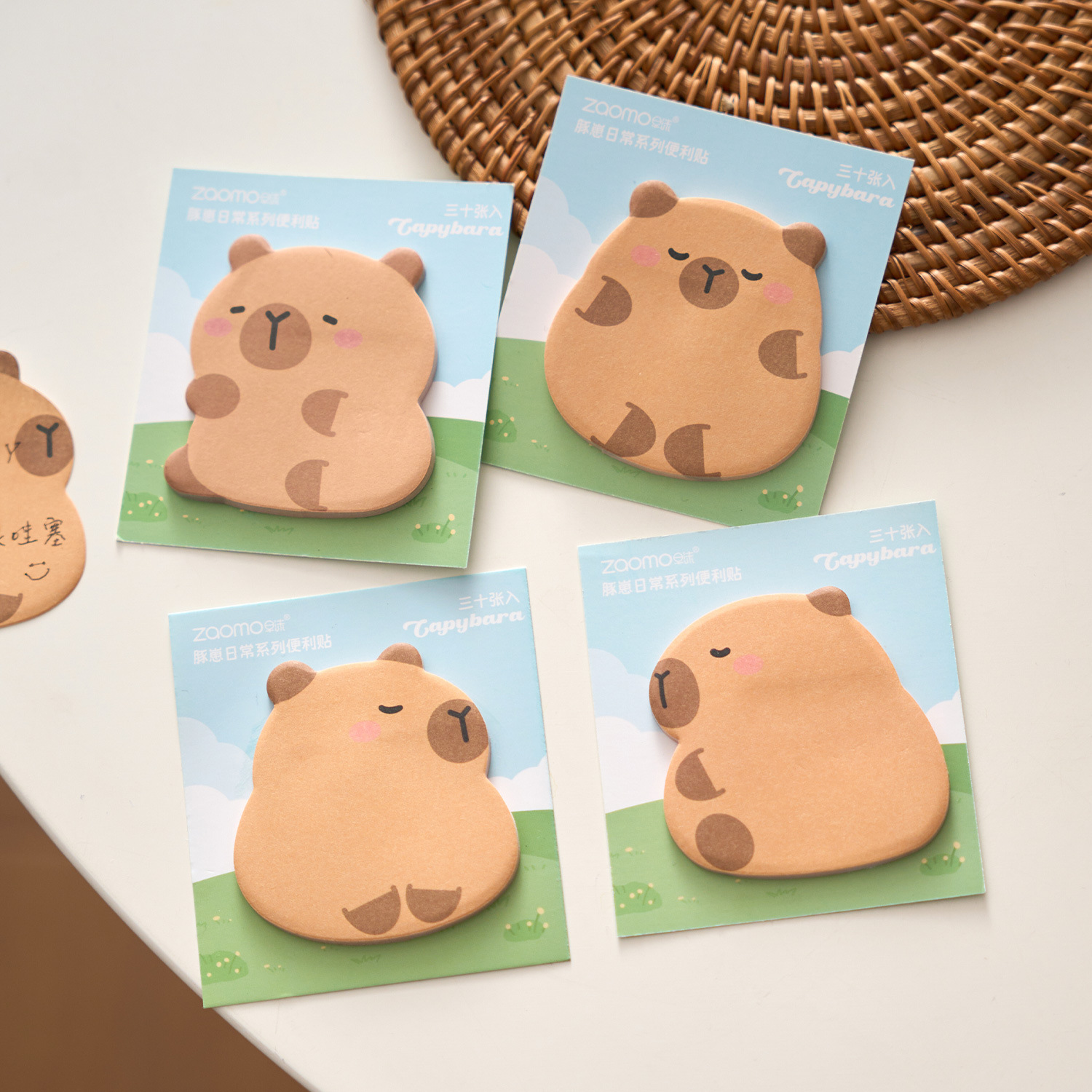 Early Morning Guinea Pig Sticky Notes Guinea Pig Daily Series Cartoon Cute Office Memo Planner Message Stickers