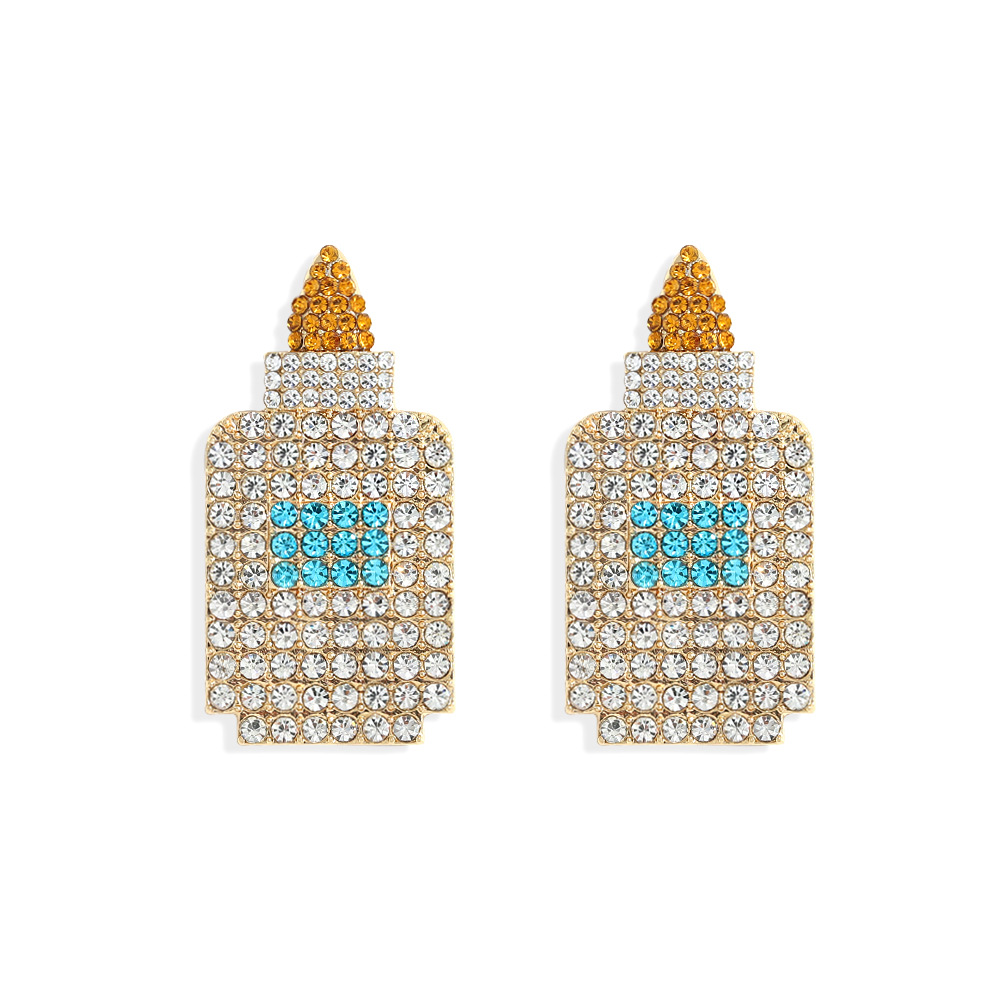 Korean Creative Water Bottle Earrings display picture 2