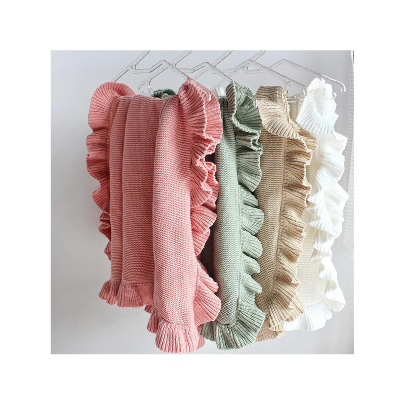 Free Shipping Cross-Border Export Baby Swaddling Blanket Pure Cotton Knitted Multi-Functional Blanket Newborn Blanket Soft and Breathable