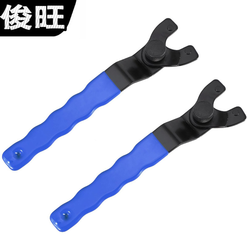Angle Grinder Wrench, Thickened Disassembly Tool, Adjustable Universal Wrench, Cutting Machine Wrench, Angle Grinder Accessories, Blue Angle Grinder Wrench, Thickened Disassembly Tool, Adjustable Universal Wrench, Cutting Machine Wrench, Angle Grinder Accessories, Blue