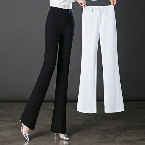 Women's Spring and Autumn New Style High-Waisted Slimming Casual Straight Leg Tapered Pants