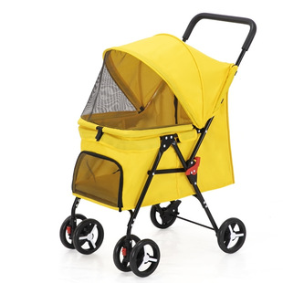 Pet Cart Foreign Trade Dog Cart Separable Foldable Lightweight Material Small and Medium Teddy Dog Cat