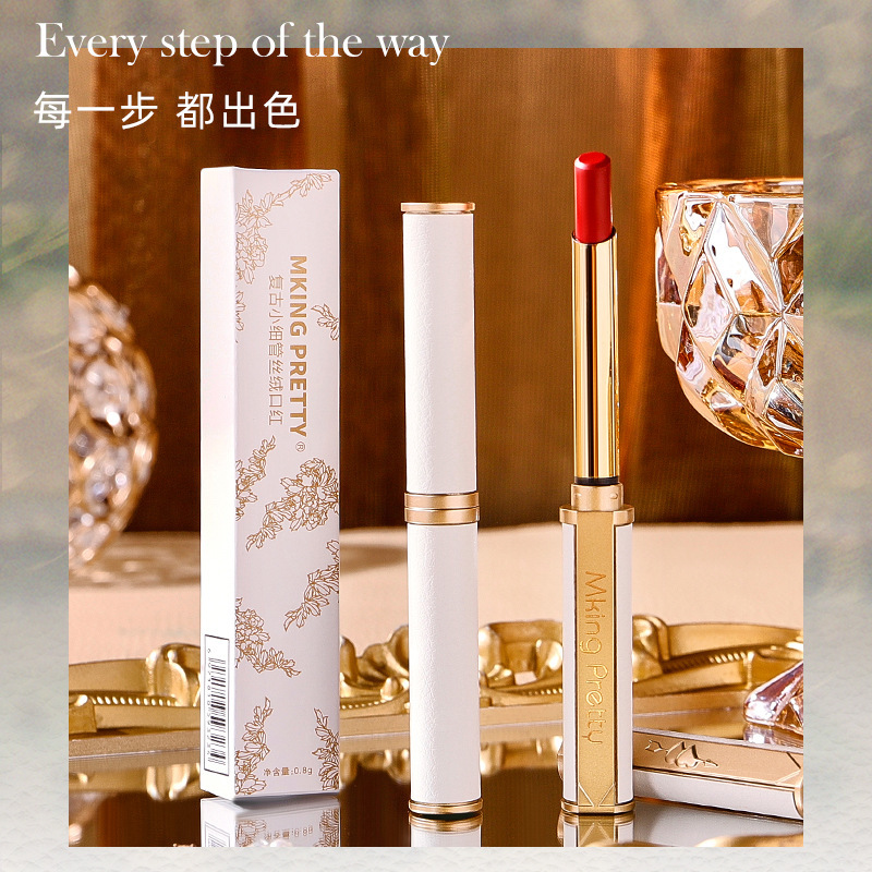 MKING PRETTY Lambskin Lipstick Moisturizing and Moisturizing Matte Velvet Lipstick Whitening Fine Heel Not Sticky Cup MKING PRETTY Lambskin Lipstick Moisturizing and Moisturizing Matte Velvet Lipstick Whitening Fine Heel Not Sticky Cup