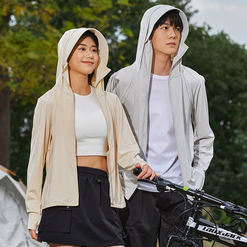 Пара солнцезащитного крема Летняя УФ-защита UPF50 Солнцезащитное пальто для мужчин со льдом