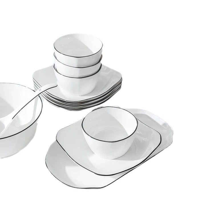 Набор Nordic ceramic bowl Feize - 2024 новая посуда для сервировки, миски для супа и лапши с тарелками и столовыми приборами