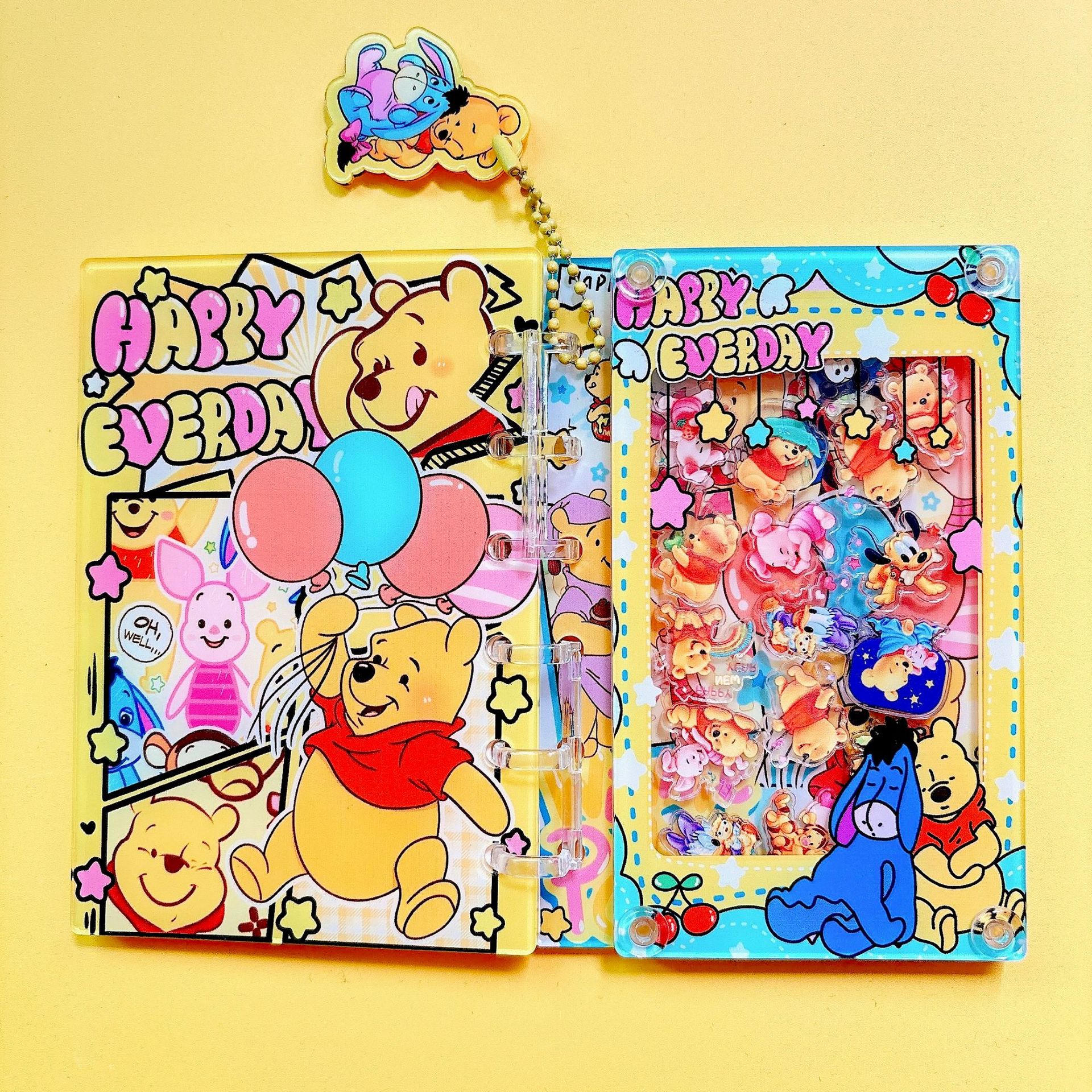 54種類の揺れるアクリルノート、クロスボーダーで人気のTikTokで話題の美しいルーズリーフノート、DIY A7/A5