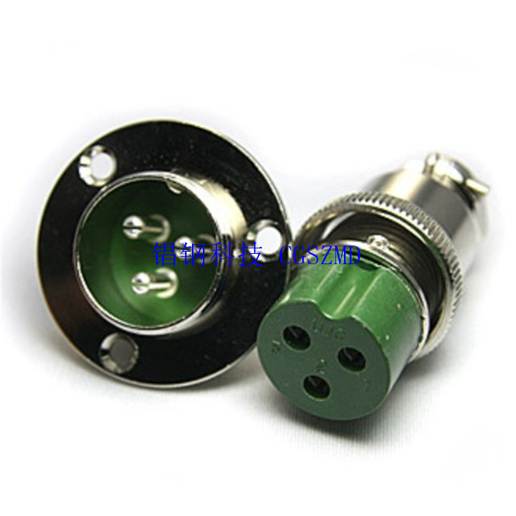 25MM GX���ղ�ͷ 2~10оԲ�β���16G waterproof copper socket