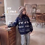 女童儿童秋冬提花开衫