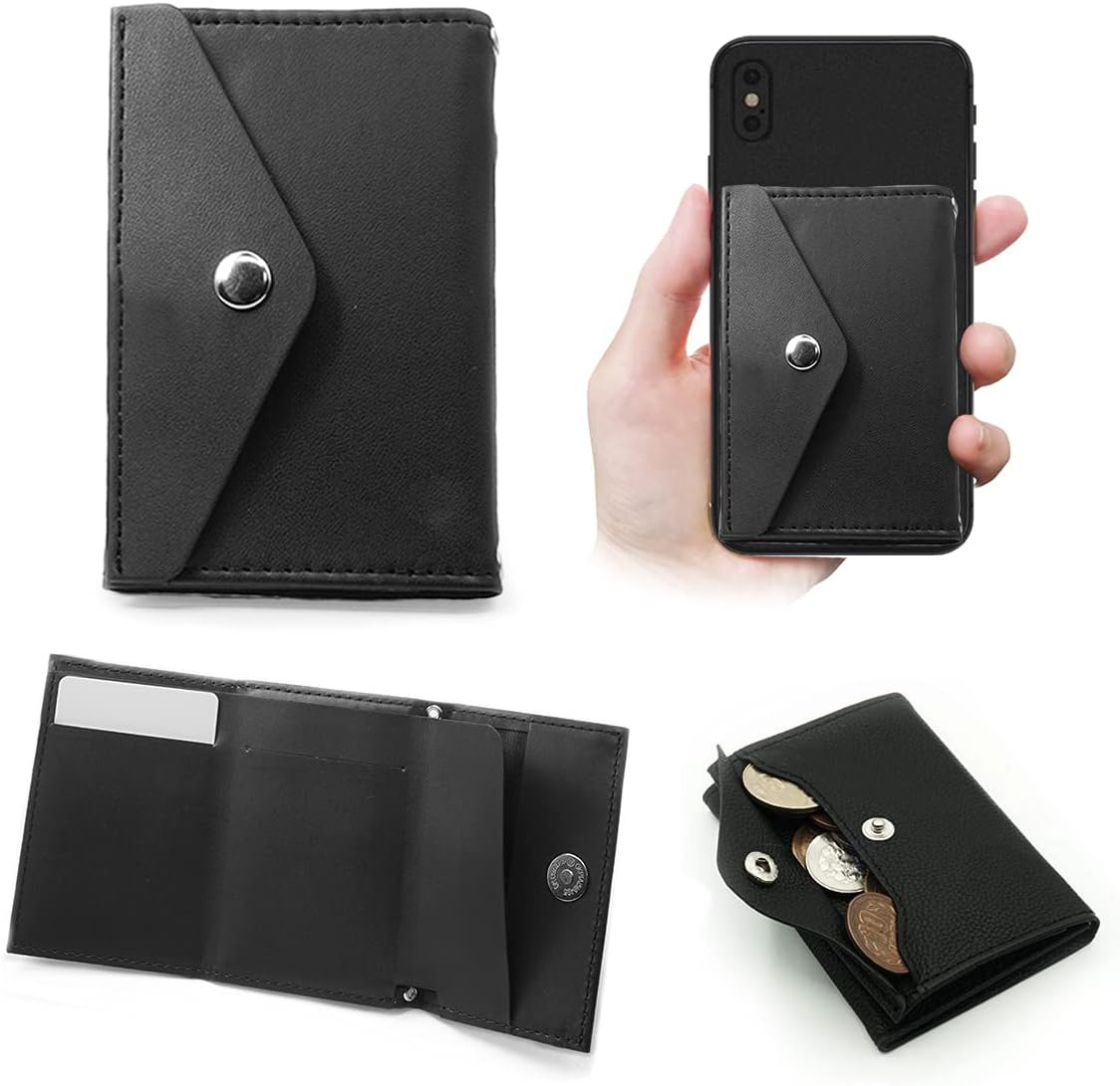 Personalizado soporte multifuncional japonés tarjeta de teléfono móvil tres plegables bolsa de tarjetas magnéticas portátiles RFID cepillo antirrobo cubierta de tarjeta de retroceso