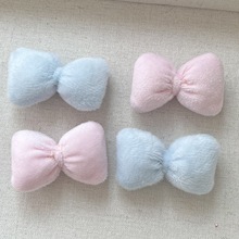 毛绒绒蝴蝶结布艺辅料DIY头饰发饰手机壳配件衣服辅料批发现货