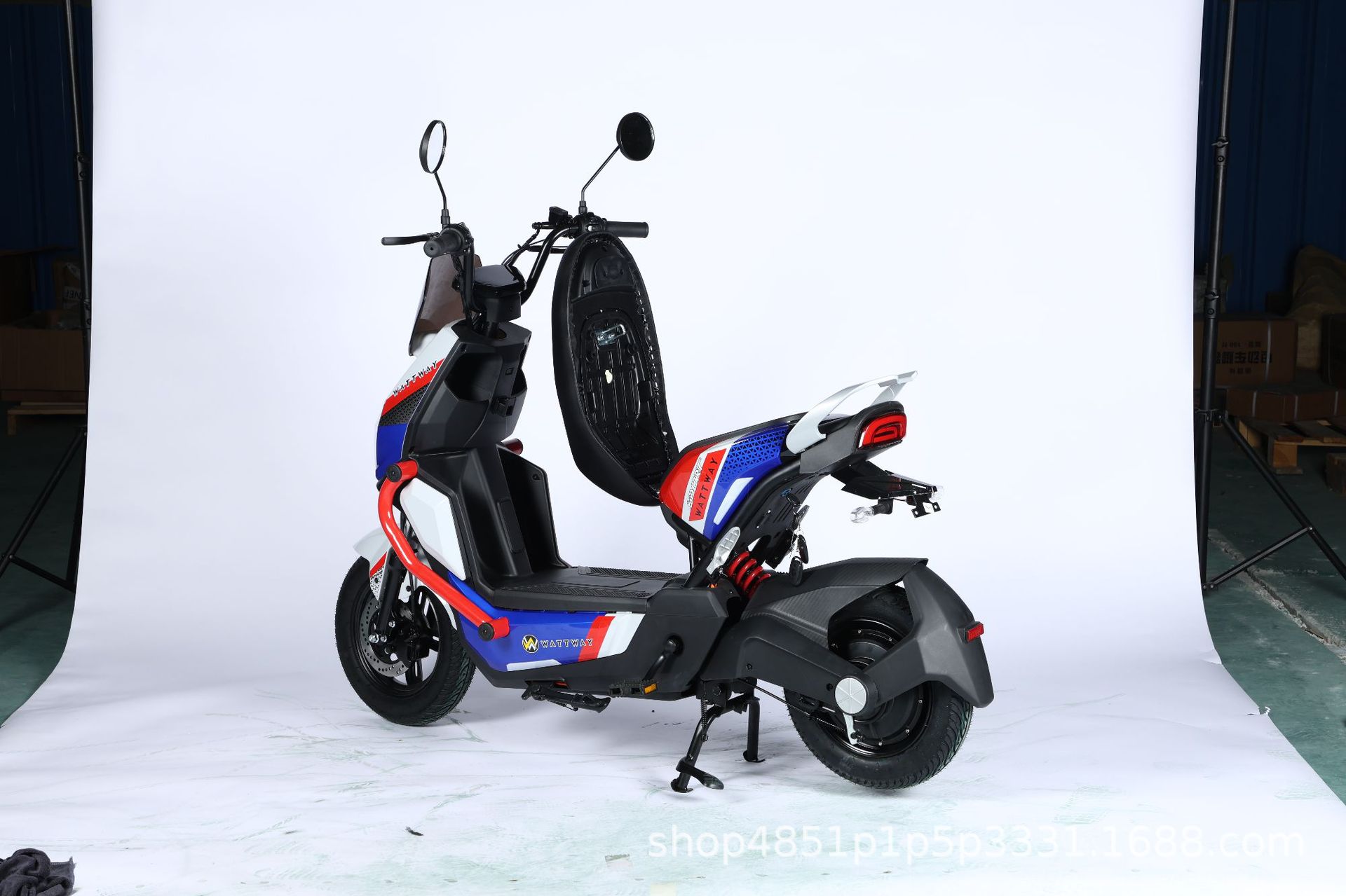 New Foreign Trade Model: Wolf Warrior Electric Motorcycle, Adult Two-Seater Electric Scooter, Exclusively for Export, Factory Wholesale