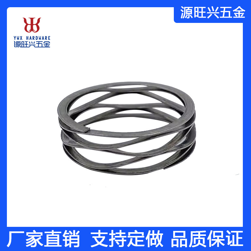 Manufacturer OEM multi-turn wave spring with flat end stainless…