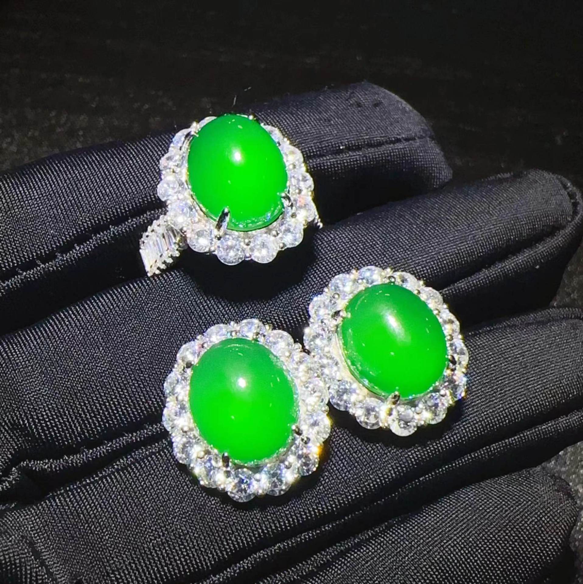 천연 마노 S  SEIKO 녹색 CHALCEDONY 고급 귀걸이 틈새 하이 엔드 귀걸이 여성용 라이브 도매