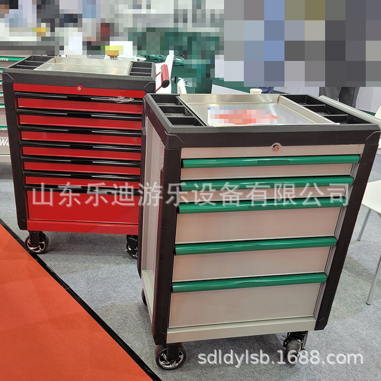 抽屉工具车 汽修移动工具柜 五金工具零件柜封闭工具箱