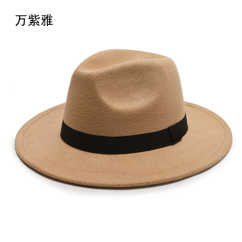 Men's Hats 2022 Autumn and Winter Woolen Hats for Middle-Aged and Elderly People, Outdoor Versatile Jazz Hats with Large Brim, Fashionable for Work Clothing Men's Hats 2022 Autumn and Winter Woolen Hats for Middle-Aged and Elderly People, Outdoor Versatile Jazz Hats with Large Brim, Fashionable for Work Clothing