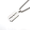 Men's necklace stainless steel hip-hop style for beloved, universal blade, pendant, accessory, washable