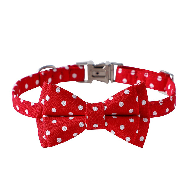 Productos para mascotas collar de perro punto de onda algodón piel suave collar de gato collar de perro collar de gato mayorista