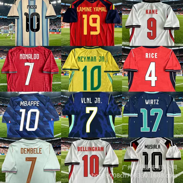 2026 Usa-Canada-Mexico World Cup Football Jerseys Popular Printed Player Numbers + Cristiano Ronaldo, Messi, Neymar Fan Items